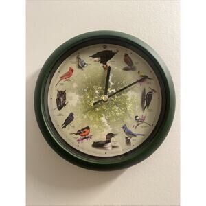 Limited Edition 20th Anniversary Singing Bird Sound Wall Clock 8 Inches